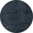 thumbnail image 1 of Ahgly Company Machine Washable Indoor Round Abstract Dark Slate Gray Green Area Rugs, 3' Round, 1 of 7