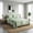 Green, variant on Boho Floral Bed Sheet Set Twin/Queen/King – Soft Lightweight Sheets with 15" Deep Pocket Fitted Sheet, All-Around Elastic