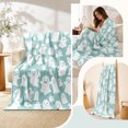 thumbnail image 4 of Halloween Ghost Blanket,29.5x39.4 Inch Cute Soft Throw Blankets Gift for Women Men,Faux Flannel Blanket for Sofa Lounge,Office Nap Break,Light Blue, 4 of 9