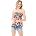 thumbnail image 4 of Made by Olivia Women's Plaid Strapless Modal Smocked Tube Top, 4 of 4