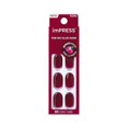 thumbnail image 1 of Uñas postizas imPRESS Maplewood Rojo corto ovalado 30 uds, 1 of 9