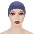 thumbnail image 1 of Gorra cilíndrica monocromática modal, gorra de base, gorra de cuello de mujer de algodón mercerizado de alta elasticidad, 1 of 6