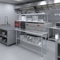 thumbnail image 5 of 72" Long x 18" Deep" Stainless Steel Work Table With 12" Wide Double Tier Overshelf | Metal Kitchen Prep Table & Shelving Combo, 5 of 9