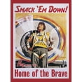 thumbnail image 2 of Vintage Apple Collection 19x24 White Modern Wood Framed Museum Art Print Titled - Smackdown Marines, 2 of 4