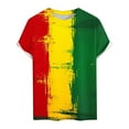 thumbnail image 4 of T-Shirt Imprimé à Col Rond et Manches Courtes pour Hommes pour Célébration Patrimoniale Haut Léger, 4 of 4