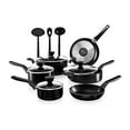 thumbnail image 1 of NutriChef Nonstick Cooking Kitchen Cookware Pots and Pan, 13 Piece  Set, Black, 1 of 7