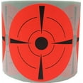 thumbnail image 1 of Fluorescent Red with Black Target Paster Stickers | 3" Inches Round | 100 Pack, 1 of 1