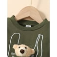 thumbnail image 3 of Baby Bear Doll Decor Letter Graphic Pullover, 3 of 5