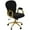 Noir, variante sur Vinsetto Chaise de bureau Chaise Vanity avec bouton Tufted dossier et les bras, blanc (Lot de 1)