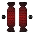 thumbnail image 2 of Wukai Red Geometric Print Candy Pillow Cylindrical Pillows Sofa Pillow Neck Hand Support Pillows Including Insert Lumbar Pillows, 2 of 8