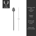 thumbnail image 4 of Viski Stainless Steel Cocktail Picks, Metal Drink Skewers, Toothpicks Black, 4 of 7