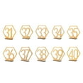 thumbnail image 1 of PENGXIANG 10Pcs Wedding Birthday Party Decoration Wooden Table Number Freestanding Dining Hall Custom Antique Cards Welcome Signs, 1 of 11