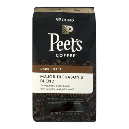 Peet's Coffee® Major Dickason's Blend Dark Roast Ground Coffee 20 oz. Stand Up Bag