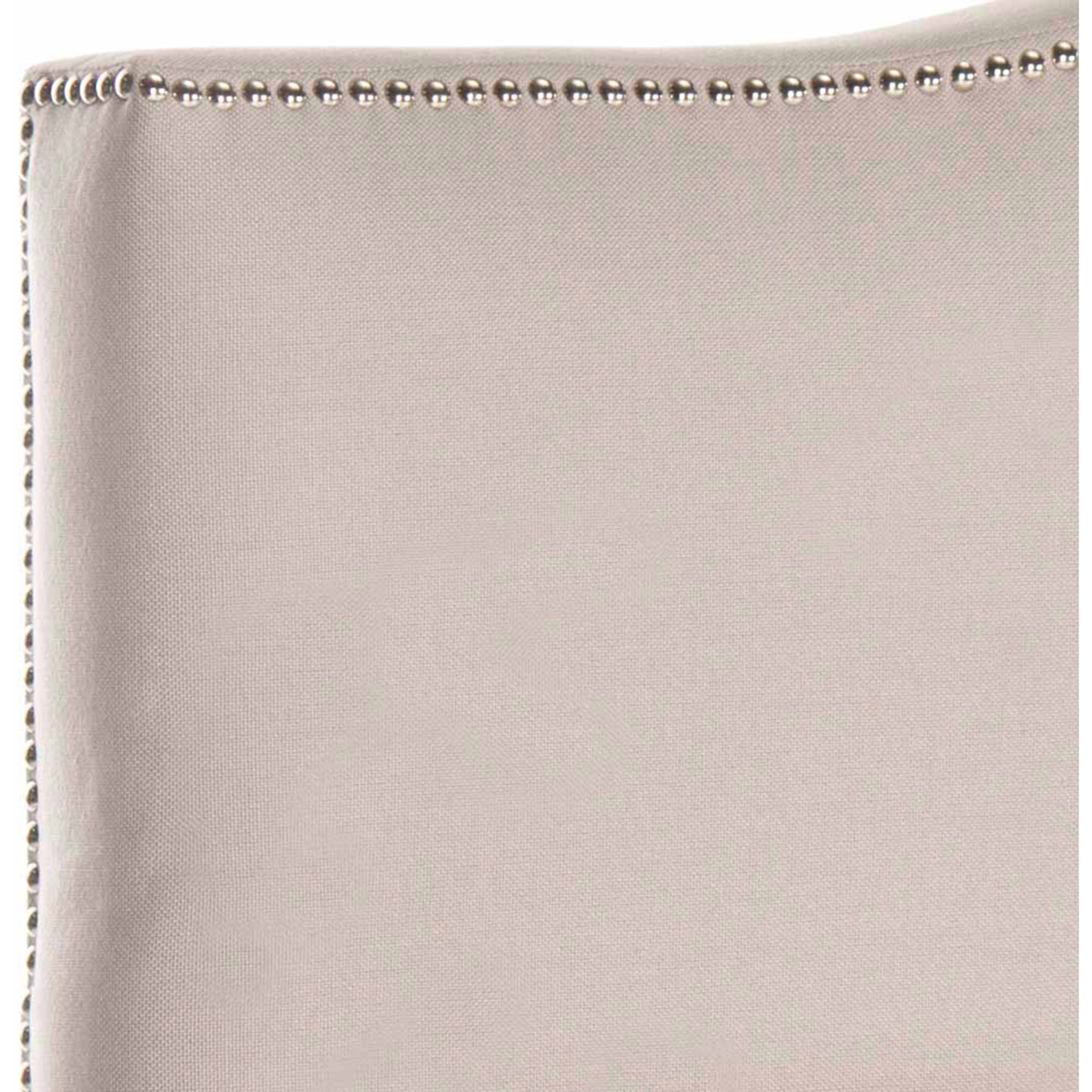 Safavieh Jeneve Retro Winged Upholstered Headboard, Queen, Taupe