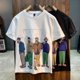 thumbnail image 2 of Camiseta de cuello redondo de anime para hombre, camisetas vintage con gráficos Kpop para hombre, ropa V, top Katoen 5xl, ropa de calle, dibujos de algodón, elegante, tallas S XL, 2 of 5