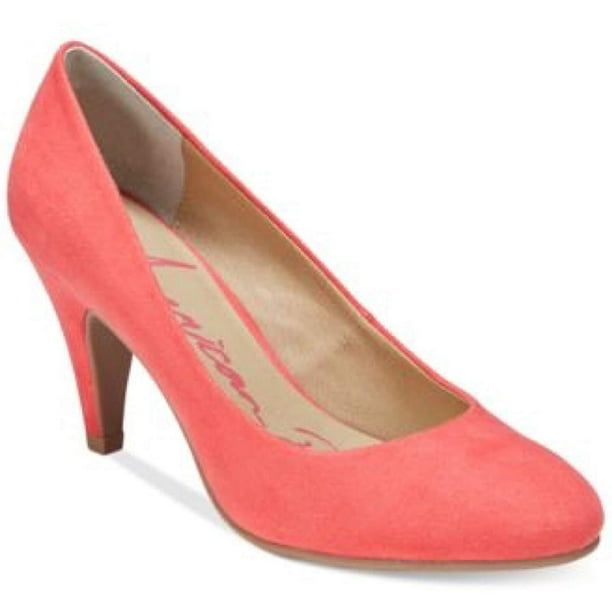 coral colored pumps