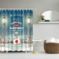 thumbnail image 2 of Waterproof Polyester Bathroom Shower Curtain Panel Decor W/Hook Happiness Macarena Cortina de la ducha, 2 of 4