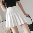 thumbnail image 6 of Wutalume Women's Athletic Pleated Tennis Skirt - Stretchy Golf Skirt with Built-in Shorts for Yoga Running and Casual Sports,White S, 6 of 6