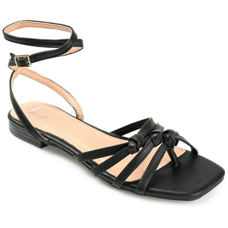 

Journee Collection Womens Indee Ankle Wrap Low Block Heel Sandals