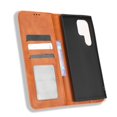 thumbnail image 6 of SaniMore Samsung Galaxy S23 Ultra 6.8" 2023 Case, Magnetic Folio PU Leather Cover with Card Slots Cash Pocket Stand Feature Full-body Protctive Shockproof Anti-fall Business Wallet Retro Shell, Brown, 6 of 15