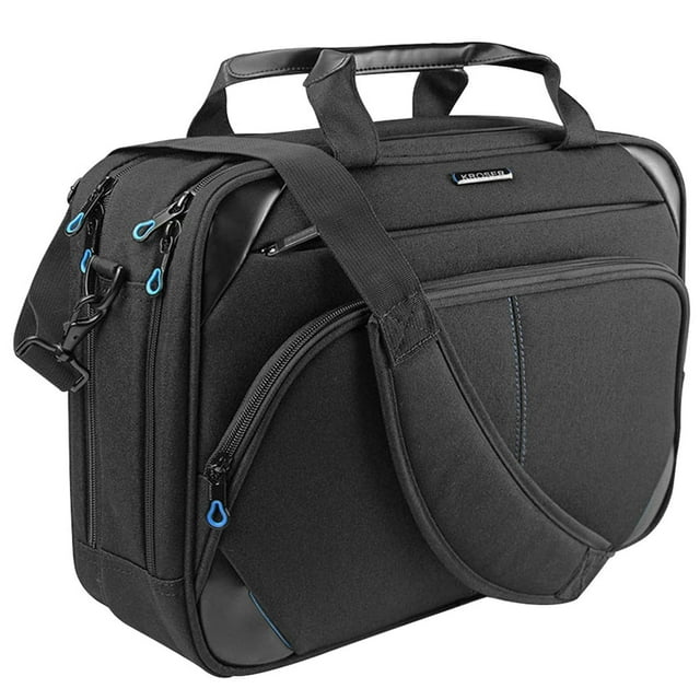 KROSER Laptop Bag 15.6 Inch Laptop Briefcase Laptop Messenger Bag Water Repellent Computer Case Laptop Shoulder Bag Durable Tablet Sleeve with RFID Pockets for Business/College/Wo