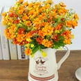thumbnail image 4 of ZOELNIC 2 Bouquet 28 Heads Artificial Fake Daisy Silk Sunflowers Sun Heads for Wedding Party Flowers Decorations Home, 4 of 8
