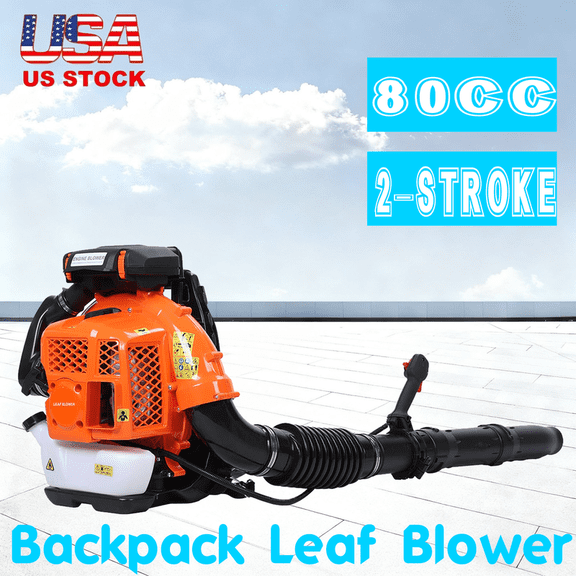 Floseru Leaf Blower, 80CC 2-Stroke Backpack Gas Leaf Blower, Backpack Blower, Gas Blower, Up to 900 CFM , Powerful Clearing, for Lawn Care Yard Dust Debris
