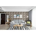 thumbnail image 5 of Dundee Deco Self Adhesive Foam Wallpaper - Off-White, Mauve Faux Bricks, 2.3 ft x 2.5 ft Each, 5-Pack, 5 of 9