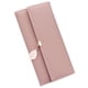 thumbnail image 1 of Cartera larga para mujer, billetera triple de PU, gran capacidad con colgante de hoja, tarjetero portátil, billetera para adultos, color rosa diario, 1 of 10
