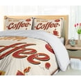 thumbnail image 5 of Ambesonne Retro Duvet Cover Sets, Vintage Rusty Faded Tin, 2-Queen, Cream Red Orange, 5 of 7