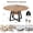 Light antique wood grain color, variant on 42" Round Dining Table for 4-6, Farmhouse Kitchen Table with Storage, Circle Dinner Tables for Kitchen, Dining Room, Living Room