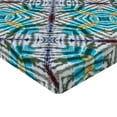 thumbnail image 2 of Ambesonne Ethnic Fitted Sheet, Tie Dye Effect Flower, Queen Size, Multicolor, 2 of 3