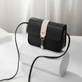thumbnail image 5 of Crossbody Bags for Women Small Purse Messenger Bag Fashion Cross Body Handbags Vegan Leather Buckle Shoulder Bag Black, 5 of 5