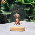 thumbnail image 2 of Happy Anniversary Rhodesian Ridgeback Celebrates Wedding Love Family Party Acrylic Plaque Sign Ashwood Base Ridgebacks Dog Lover Gifts Home Desk Decor - 01015, 2 of 5