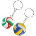 thumbnail image 3 of GOOHOCHY 2 llaveros de voleibol para carnaval escolar, premios para fiestas de voleibol, rellenos para regalos de fiesta., 3 of 7