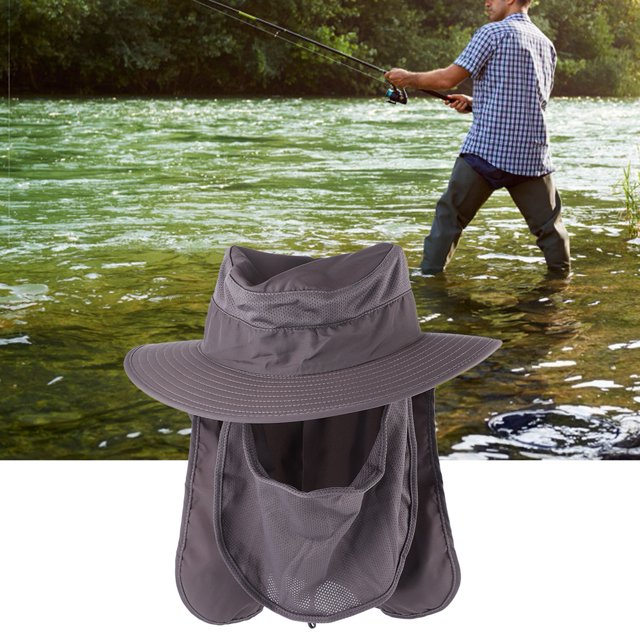 Sombrero de sombrilla, gorra desmontable para pesca al aire libre, senderismo, orejera, cubierta para el cuello, tecnología innovadora