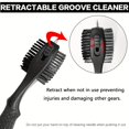 thumbnail image 2 of 2 Piece Golf Club Brush and Groove Cleaner with Magnetic Key Fob, Extra Large Golf Brush Head with Retractable Spike, Super Non-Slip Handle, Comfort Grip Golf Club Cleaner, 2 of 10