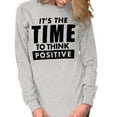 thumbnail image 4 of Time Think Cute Optimistic Gym Long Sleeve TShirt Men Women Brisco Brands M, 4 of 5