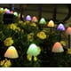 thumbnail image 4 of 5 metros 20 luces Luces de cadena solares Luces de cadena de setas con enchufe puesto a tierra JM, 4 of 5