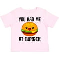 thumbnail image 3 of Inktastic You Had Me at Burger Boys or Girls Toddler T-Shirt, 3 of 5