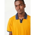 thumbnail image 4 of Free Assembly Men's Pique Polo Shirt with Tipped Collar, 4 of 6