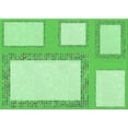 thumbnail image 1 of Ahgly Company Machine Washable Indoor Rectangle Transitional Jade Green Area Rugs, 2' x 3', 1 of 7
