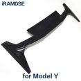 thumbnail image 3 of Alerón trasero de pintura de carbono para Tesla Model 3 Y, accesorio decorativo para techo de coche, color negro, 3 of 5