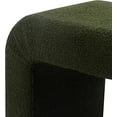 thumbnail image 6 of Modern Ottoman Foot Rest, Tufted Square Ottoman, Small Vanity Chair Footstool, Plush Green Fabric Cube Ottomans for Entryway, Living Room, Bedroom, 6 of 17