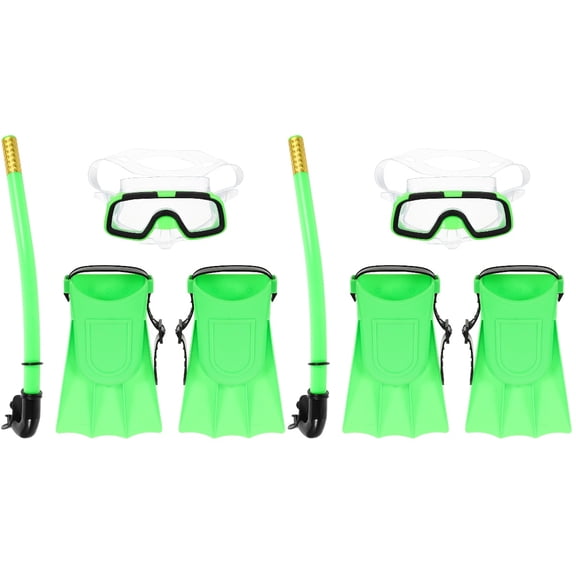 Raindrops 2 Sets   Child Snorkeling Mask Snorkel Set Compact Lightweight Snorkeling Gear