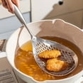 thumbnail image 5 of Cooking Utensils for Kitchen Durable Stainless Steel Slotted Spoon with Wooden Handle for Pasta Dumplings Hot Pot Straining and Draining Large Capacity Utility Tool, 5 of 5