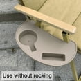 thumbnail image 4 of sunsanly Chair Side Cup Holder Tray 2 Slots Heavy Duty Deck Chair Armrest Mount Cell Phone Cup Storage Tray Outdoor Camping Accessories, 4 of 8