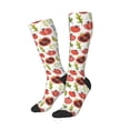 thumbnail image 2 of Balery Tomatoes Printed Novelty Socks Men's Women's Crew Socks Sports Socks Knee High Socks Cotton Socks Quirky and Cool Socks, 2 of 9