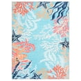 thumbnail image 3 of Arogan Coral Ocean Art Rug for Living Room, Bedroom and Children's Room, Blue, 6' x 9', 3 of 7