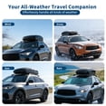 thumbnail image 5 of Danolapsi Rooftop Cargo Box Carrier, 19.4 Cubic Hardshell Rooftop Cargo Carrier, Dual-Side Opening, Universal Fit for Cars & SUVs, 165Lbs Weight Capacity with Secure Straps&Keys, 5 of 7